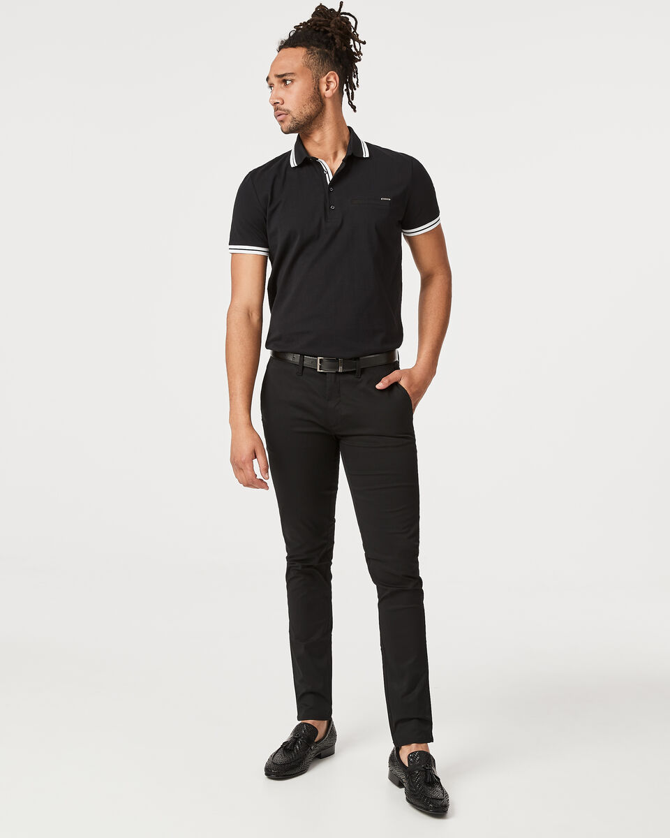 Narka Polo Shirt, Black, hi-res
